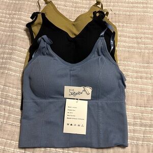 *NWT* 3pack longline bras (small/medium)